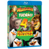 Madagaskar 1-3 + Tučňáci z Madagaskaru kolekce - Blu-ray 4BD