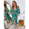 ZAZZA Elegantné zelené midi šaty Veľkosť: XXXL/XXXXL