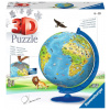 Ravensburger Detský glóbus (anglicky) - 3D puzzle - 180 dielikov