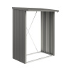 Prístrešok na drevo Biohort Woodstock 150 plechový 157 x 102 x 199 cm sivý kremeň metalický