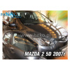 Deflektory - protiprievanové plexi Mazda 2 5D 2007 - 2009