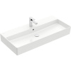 VILLEROY & BOCH Memento 2.0 závesné umývadlo s otvorom (spodná strana brúsená), s prepadom, 1000 x 470 mm, biela alpská, 4A221G01