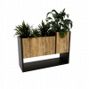 Kvetináč 45 x 22,6 cm drevo, viacfarebný