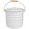 Strömshaga Biele smaltované vedro s vekom Emil´s Enamel Offwhite - Ø 28*27 cm / 12L - Strömshaga