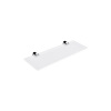 Nimco BORMO polička 30x11cm chróm/extra číre matné sklo BR 11091B-30-26