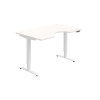 Pracovný stôl Motion Ergo, PO, 2S, 140x70,5-120,5x90 cm, biela/biela - 1 kus - 1 KS - pamäťové - 60 mesiacov - elektrický polohovateľný - stôl - 90 cm - Hobis - Biela - Motion Ergo - 140 cm - 70,5 - 1