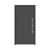 Hliníkovo-oceľové vchodové dvere pasívne Zeus 100 x 210 cm P antracit