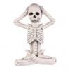 Kostlivec z magnézia - Halloween, LED osvetlenie, šedý
