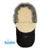 Fusak do kočárku Sensillo ESKIMO Beránek s kožešinou černý (Fusak do kočárku s kožešinou, Sensillo, Eskimo BERÁNEK s kožešinou, černý Black)