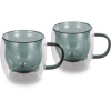 Lamart LT9127 2-dielna súprava pohárov Bear Vaso, 250 ml, zelená