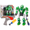 LEAN TOYS Skrutkovač Robot Zbraň Vŕtačka Svetlá skrutkovača sú zelené