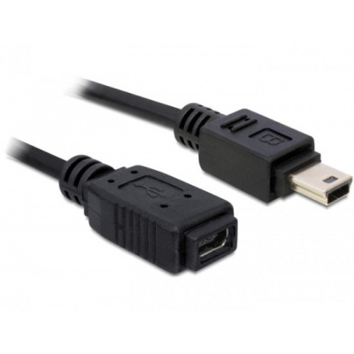 Delock USB 2.0 kabel, prodlužující mini-B 5-pin samec/samice 1 metr 82667