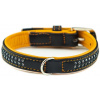 Nobby Pacific Deluxe obojok se Swarovski kryštály S 37cm oranžová