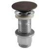Umývadlová výpusť 5/4“, click-clack, betónová zátka, 10-80mm, tmavo hnedá FG915