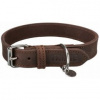 Trixie Kožený obojok RUSTIC M: 37-44 cm/25 mm, tmavě-hnědá