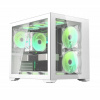 Puzdro DarkFlash C305 ATX white Cube Case biele