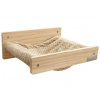 KERBL 80917 TIMBER nástenné odpočívadlo pre mačky, 38x33, 5x16cm, prírodné/taupe