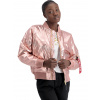 Alpha Industries MA-1 OS METALLIC Wmn Rose Copper dámska zimná bunda Farba: ružová, Veľkosti dámske: S