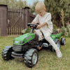 WOOPIE Traktor na Pedály Farmer GoTrac MAXI s Přívěsem Tichá Kola