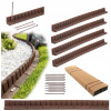 Záhradný obrubník plast 480 cm x 8 cm hnedý