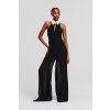 NOHAVICE KARL LAGERFELD FLUID PLEATED PANTS BLACK