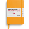 Denný plánovač v tvrdej väzbe Leuchtturm 1917 2026 EN A5, oranžový