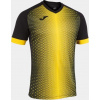Joma Futbalový dres SUPERNOVA T-SHIRT BLACK-YELLOW S/S Veľkosť: XS