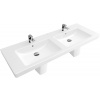 Villeroy & Boch Subway 2.0 umývadlo 130x47 cm obdĺžnik klasické umývadlo-umývadlo na nábytok-umývadlo s doskou -dvojité biela 7175D001