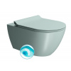 GSI PURA COLOR PURA závesná WC misa, Swirlflush, 36x55cm, ghiaccio dual-mat 881515