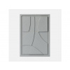 3D obraz ABSTRACT III - MILKY GREY Rozmery 3D obrazu: 35 x 50 cm