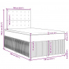 vidaXL Boxspring posteľ s matracom krémový 120x200 cm látka - Krémová - 157484-92369
