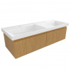 Swiss aqua technologies Koupelnová skříňka s umyvadlem SAT Evolution 118x30x44,5 cm dub medový mat SATEVO120DMU4