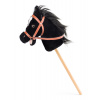 Hobby horse Baron Faunica čierny kôň na tyči sozvukmi