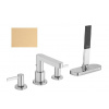 Hansgrohe Finoris - Batéria na okraj vane, 4-otvorová inštalácia, sBox, kefovaný bronz 76444140