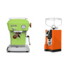 Ascaso Dream PID, Fresh Pistachio + Eureka Mignon Specialita, CR orange