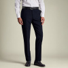 Charles Tyrwhitt Check Suit Trousers — Navy - Slim fit | 32 | 32