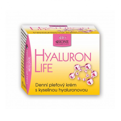 Denný pleťový krém s kyselinou hyaluronovou Hyaluron life 51ml Bione Cosmetics