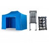 Nožnicový párty stan 2x4 m TENTino SMALL HEXAGON Farba opláštenia: 12A - SVETLO MODRÁ