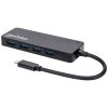 Manhattan 164924 4 porty USB-C® (USB 3.1) MultiPort húb čierna; 164924