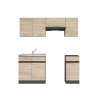 Kuchyňská linka Junona Modul verze2 BBL 180 cm, wenge/dub sonoma