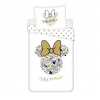 JERRY FABRICS Obliečky Minnie Gold ribbon Bavlna 140x200 70x90