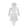SAPHO Dámske označenie WC, 80x35x2mm, matná nerezová oceľ XP130