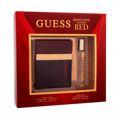 GUESS Seductive Homme Red SET: Toaletná voda 100ml + Toaletná voda 15ml pre mužov