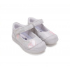 Dievčenské ortopedické balerínky PONTE - Strieborná Veľkosť: 23