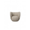 Ferm Living Kreslo Rico Louisiana, otočné – pieskové/off-white