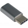 Adaptér PremiumCord USB-C/male - USB2.0 Micro-B/female, kovovo sivý