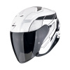 Moto přilba SCORPION EXO-Z1 VUE bílo/černo/stříbrná - Velikost M