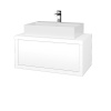 Dreja Umývadlová skriňa STORM SZZ 80 (umývadlo Kube) - M01 Biela mat / M01 Biela mat