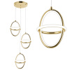 Závesné LED svietidlo G064-3CPR Gold