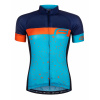 dres FORCE SPRAY LADY kr. rukáv, modro-oranžový Veľkosť: XL, farba: modrá